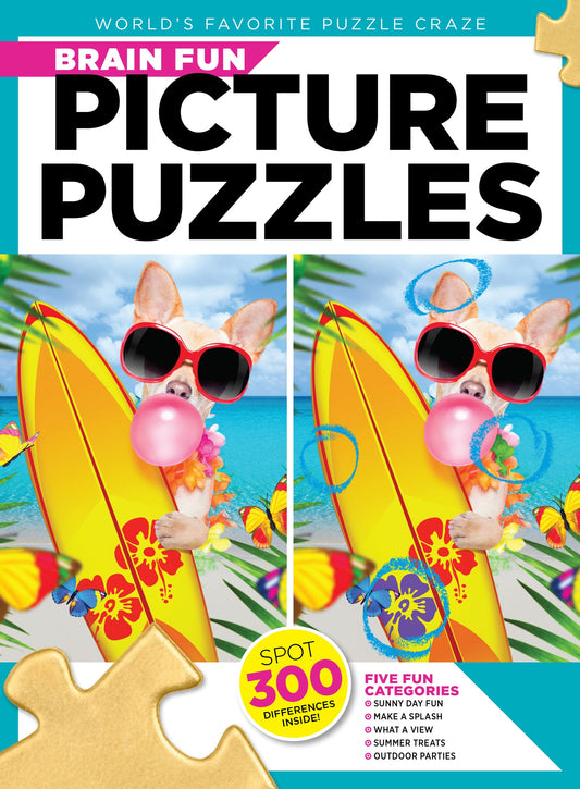 Brain Fun - Picture Puzzles: Spot 300 Differences, Ultimate Brain Challenge, Summer Edition, Sunny Day Fun, Vacation Views, Summer Treats, Outdoor Party Scenes, Unwind, Unplug, Relax, Solve & More!