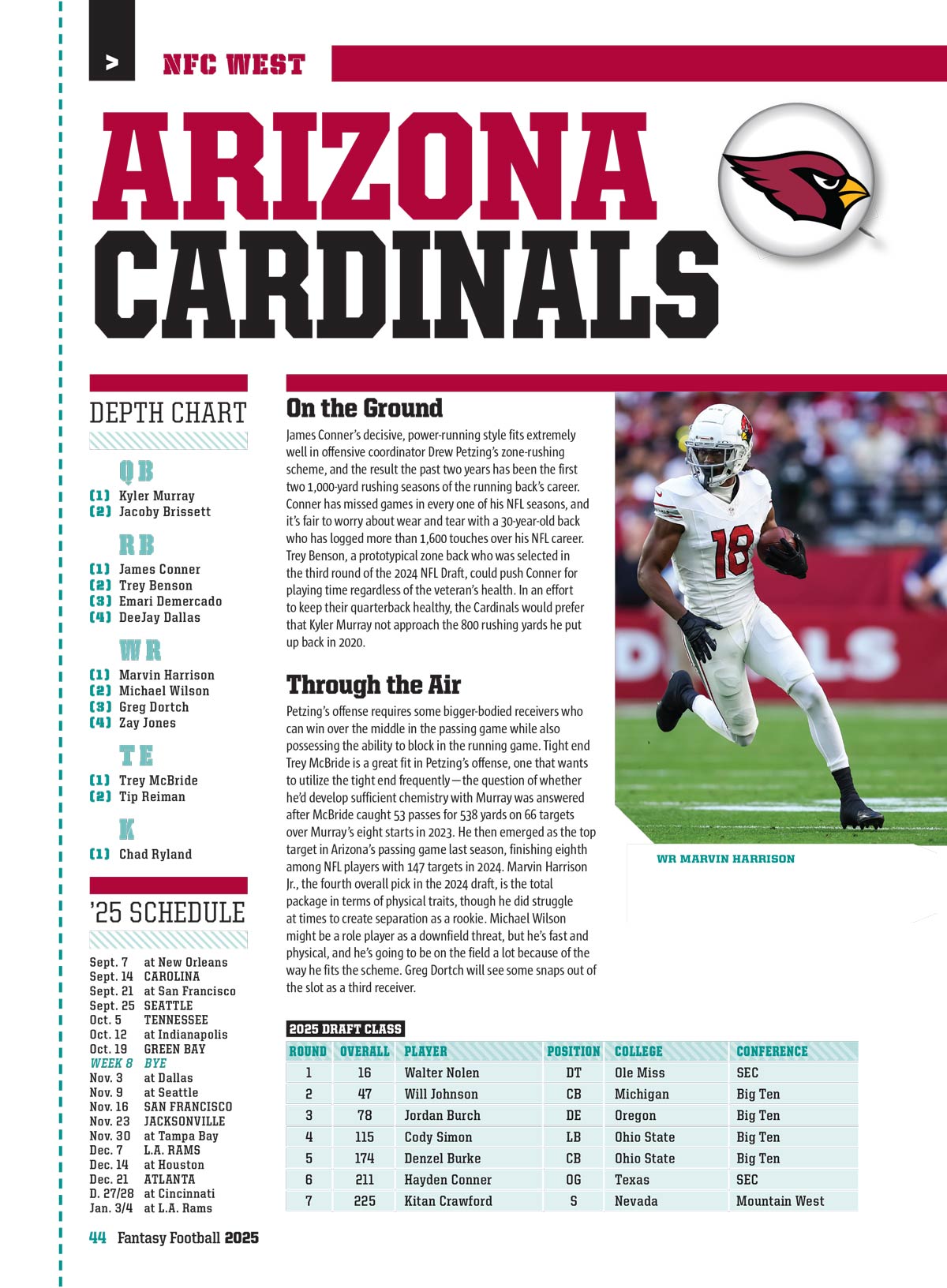 Fantasy Football - 2025 Draft Guide: 300 Players Ranked, Expert Insights, Cheat Sheets, Schedules, Projections, Team Breakdowns, Depth Charts, Winning Strategies & More!