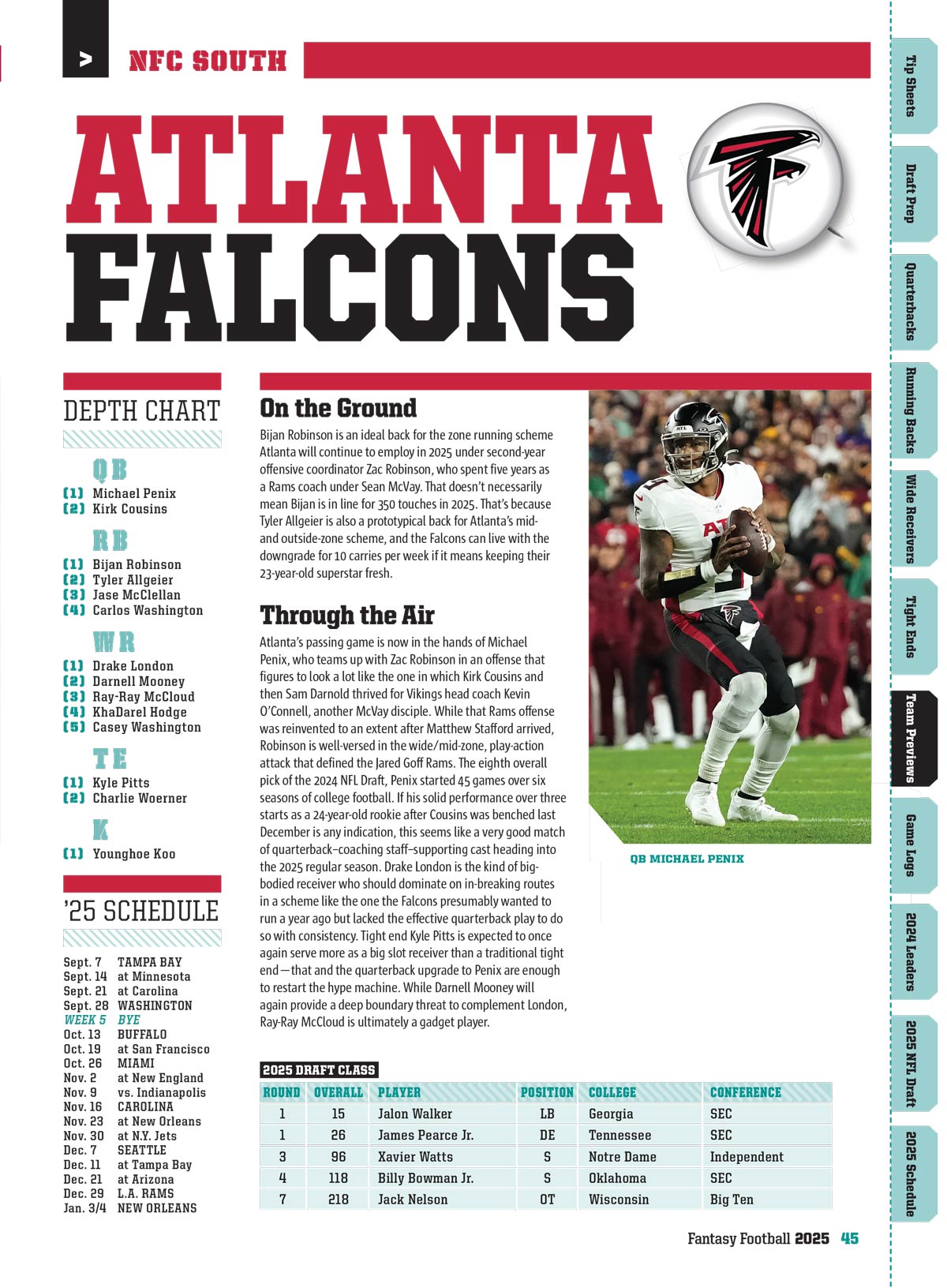 Fantasy Football - 2025 Draft Guide: 300 Players Ranked, Expert Insights, Cheat Sheets, Schedules, Projections, Team Breakdowns, Depth Charts, Winning Strategies & More!