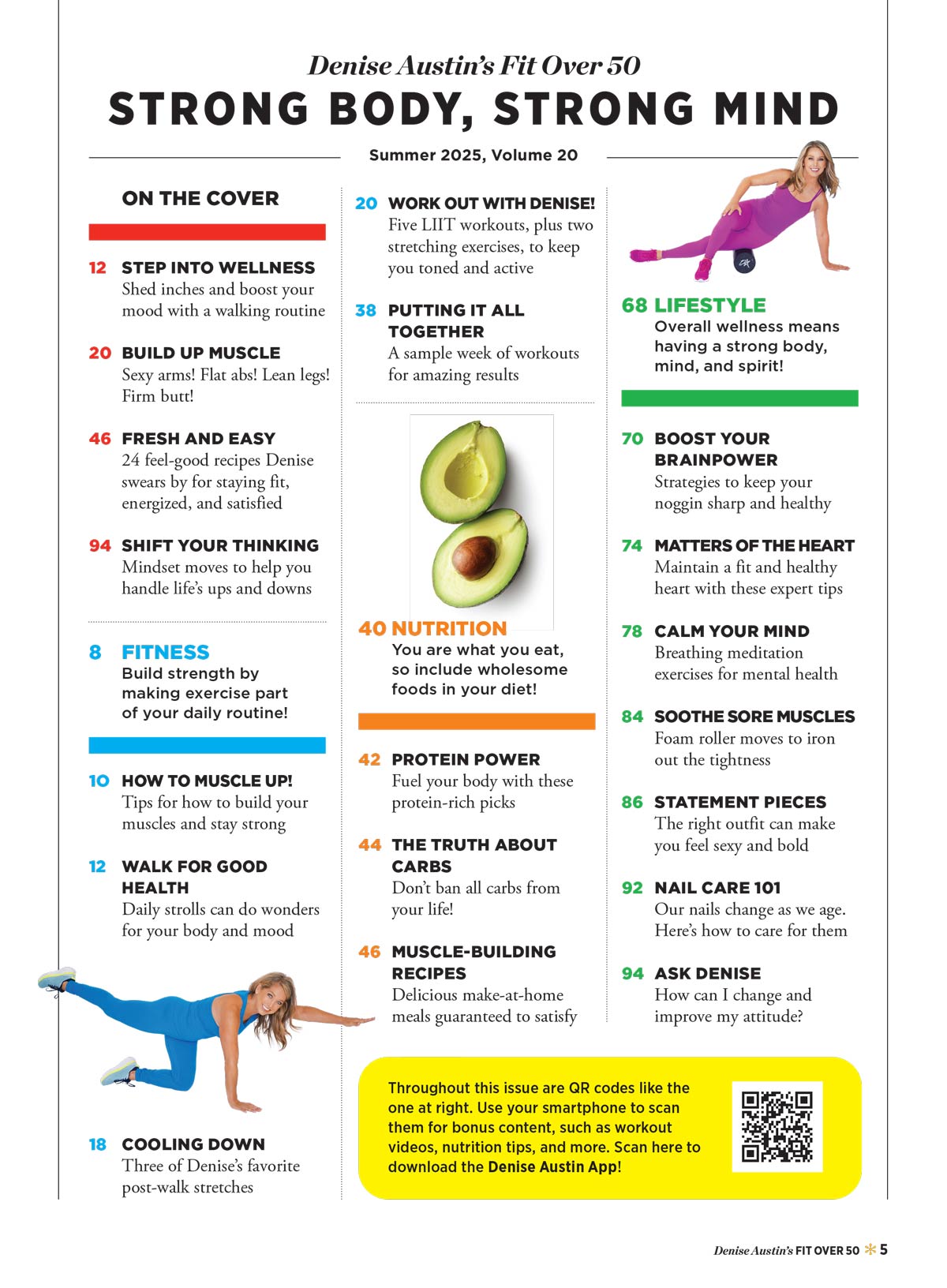 Denise Austin's Fit Over 50 - Summer 2025: Transform Your Body & Mind, Feel Good Recipes, Step Into Wellness,  Breathing Exercises, Shed Inches, Spark Metabolism, Boost Your Mood & More!