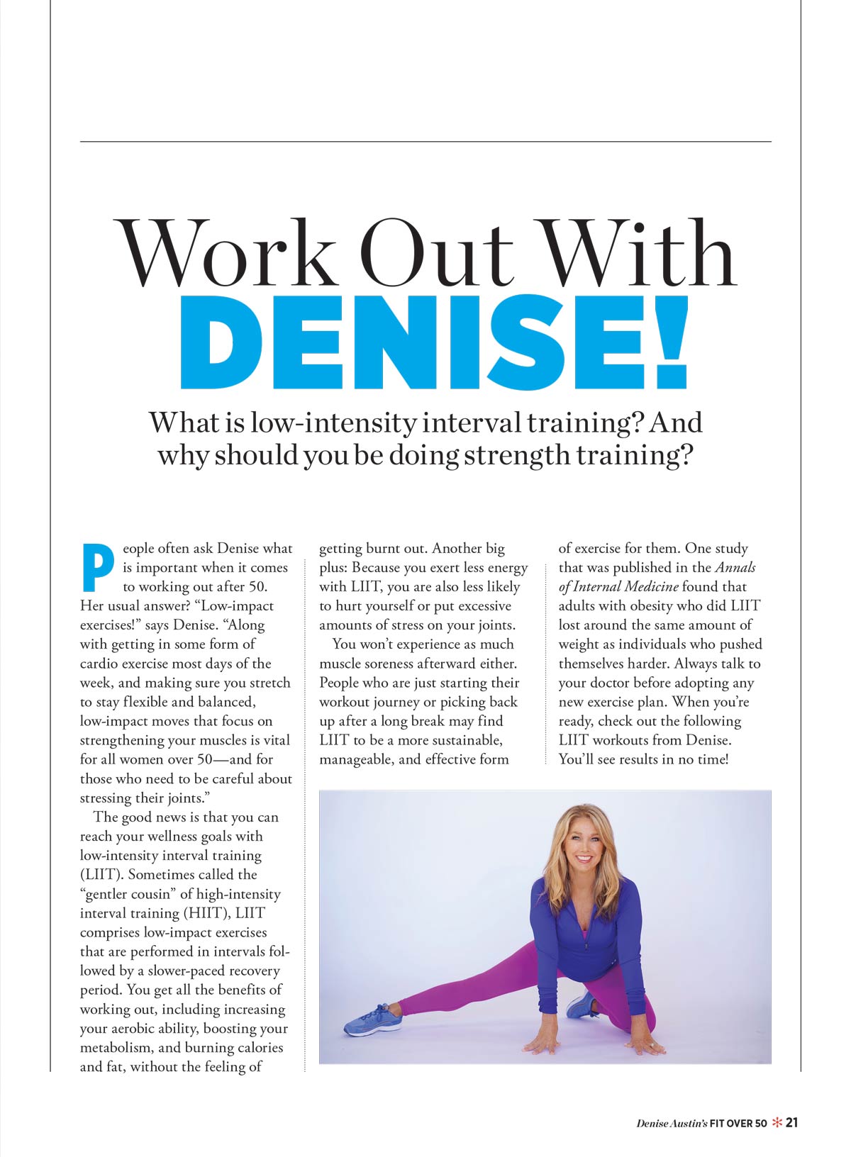 Denise Austin's Fit Over 50 - Summer 2025: Transform Your Body & Mind, Feel Good Recipes, Step Into Wellness,  Breathing Exercises, Shed Inches, Spark Metabolism, Boost Your Mood & More!