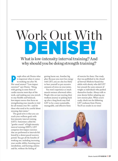 Denise Austin's Fit Over 50 - Summer 2025: Transform Your Body & Mind, Feel Good Recipes, Step Into Wellness,  Breathing Exercises, Shed Inches, Spark Metabolism, Boost Your Mood & More!