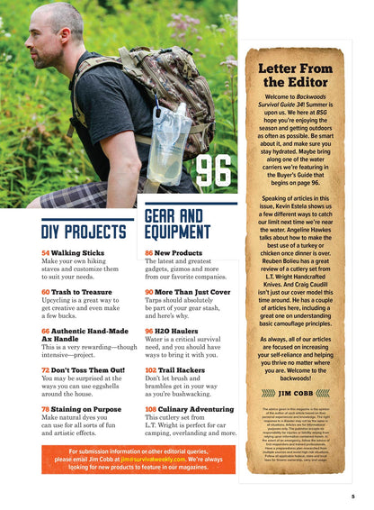 Backwoods Survival Guide - Living Off The Land No. 34: Best New Gear, Off-Grid Living Strategies, 200+ Survival Tips, Self Reliance Skills, Wilderness Necessities, Homesteading Hacks & More!