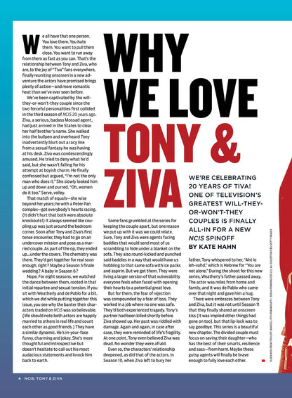 TV Guide - NCIS Special Issue: The Complete Guide To The New NCIS Blockbuster, Tony & Ziva’s Red-Hot Romance, Exclusive Cast Interviews & Photos With Stars Michael Weatherly & Cote de Pablo & More!