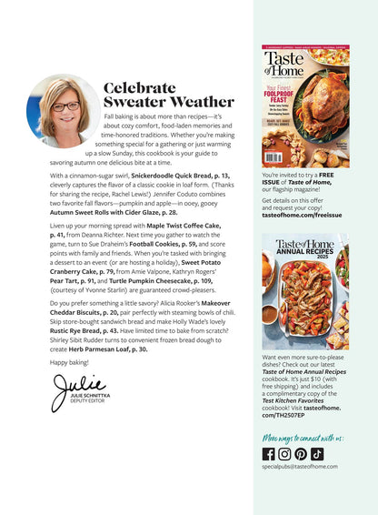 Taste of Home - Fall Baking: 102 Cozy Recipes Of Autumn's Best Baked Goodies, Breads, Cakes & Cookies, Test Kitchen Secrets, Quick & Easy Tips, Elevate Seasonal Treats & More!