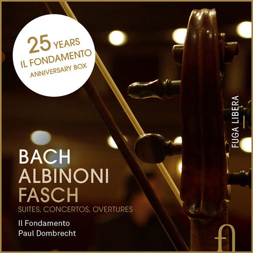 the album cover for Fondamento - Bach/Albinoni/Fasch : Suites Cons Overtures