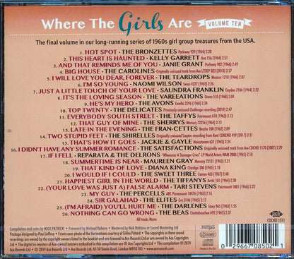 Naomi Wilson, The Bronzettes, The Vareeations, Etc. - Where The Girls Are Volume 10 Music CD
