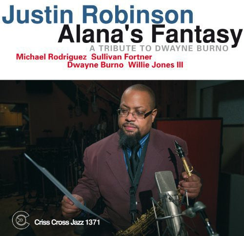 the album cover for Justin Robinson - Alanas Fantasy