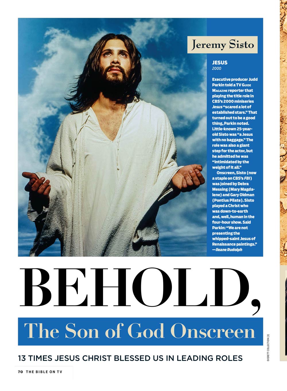 TV Guide - The Bible On TV: Explore Faith-Based Storytelling, Iconic Performances By Charlton Heston, Martin Scorsese, Robert Powell & Della Reese, The Chosen Highlights With Jonathon Roumie & More!