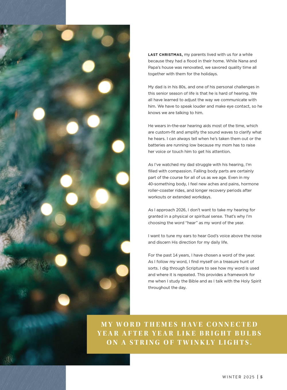 Dayspring - Everyday Faith Winter 2025: Find Hope & Encouragement For Today, Celebrate Joy All Season, Holiday Gift Guide, Jesus’ Birth Story, Guide Your Journey, Embrace Hospitality & More!