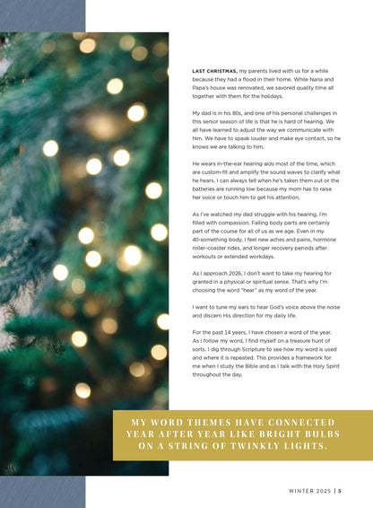 Dayspring - Everyday Faith Winter 2025: Find Hope & Encouragement For Today, Celebrate Joy All Season, Holiday Gift Guide, Jesus’ Birth Story, Guide Your Journey, Embrace Hospitality & More!