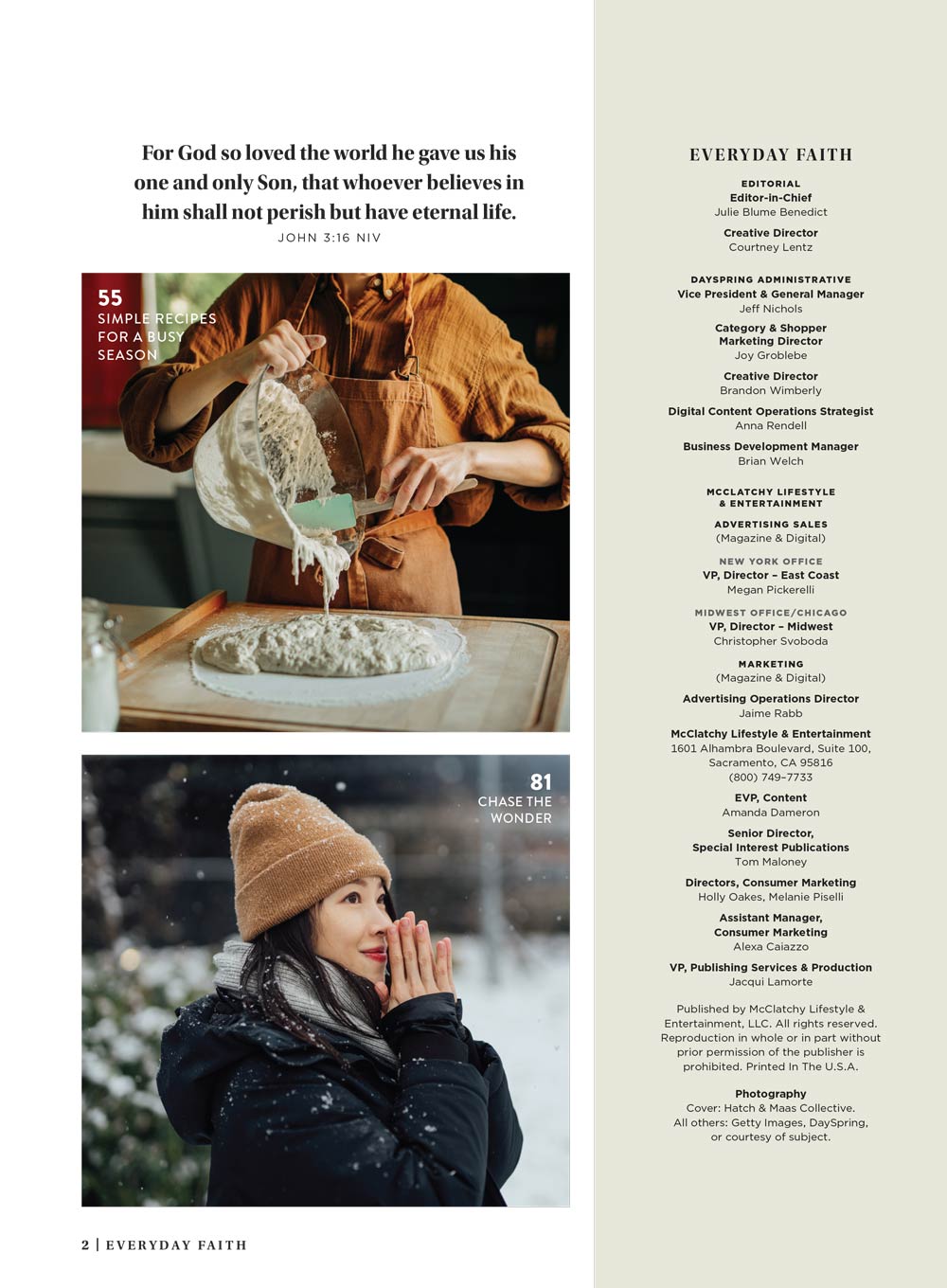 Dayspring - Everyday Faith Winter 2025: Find Hope & Encouragement For Today, Celebrate Joy All Season, Holiday Gift Guide, Jesus’ Birth Story, Guide Your Journey, Embrace Hospitality & More!