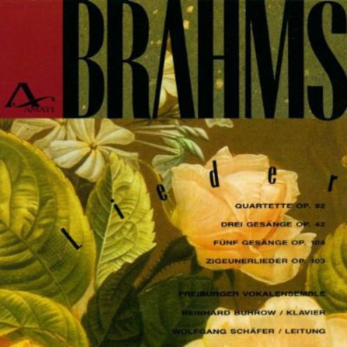 the album cover for Brahms / Freiburger Vokal Ens - Lieder