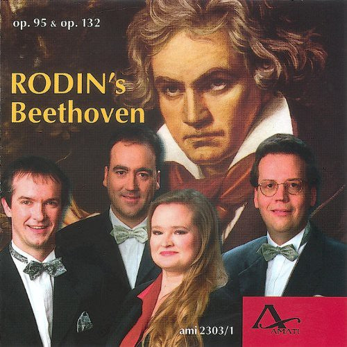 the album cover for Beethoven / Rodin Quartett - String Quartets 95 & 132