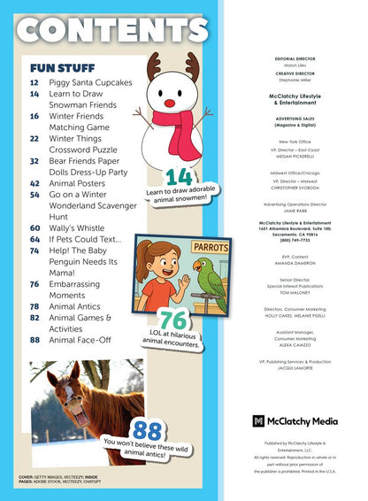 Animal Tales - World's Cutest Animal Babies: Facts About Polar Bears, Penguins & More, Animal Stories, Fun Quizzes, Crafty Recipes, Games, Animals In Cute Outfits, Free Posters Inside & More!