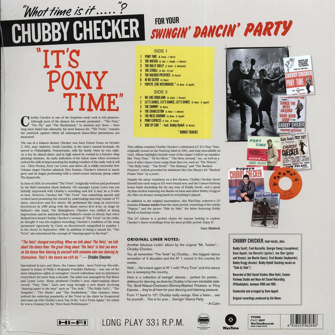 Chubby Checker - It's Pony Time (ltd. ed.) (180g) (High-Def VV) Vinyl Record