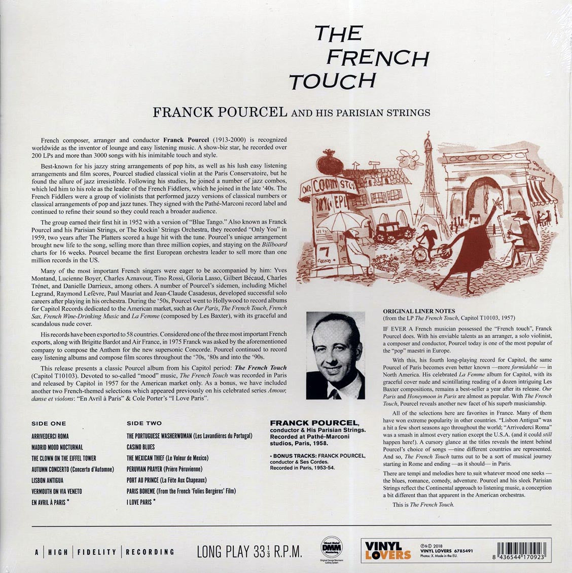 Franck Puourcel And His Parisian Strings - The French Touch (+2 bonus tracks) (ltd. ed.) (180g) Vinyl Record