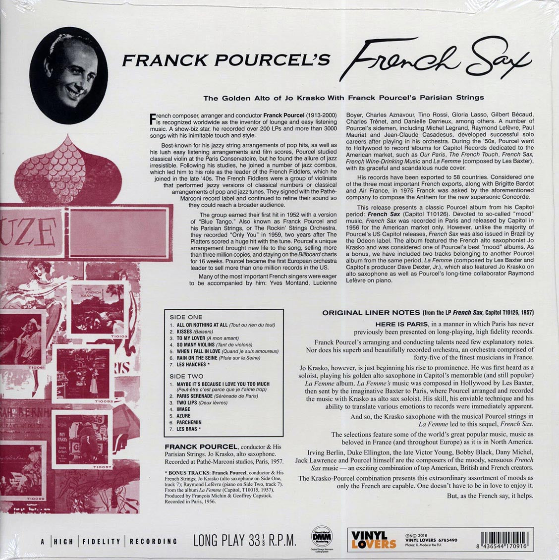 Franck Pourcel - French Sax (ltd. ed.) (180g) Vinyl Record