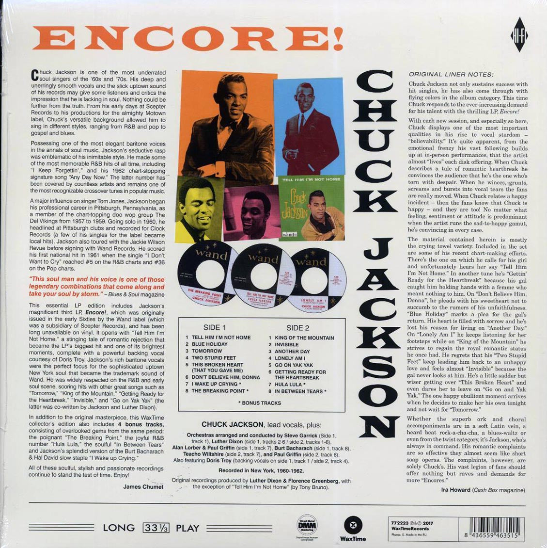 Chuck Jackson - Encore! (ltd. ed.) (180g) Vinyl Record