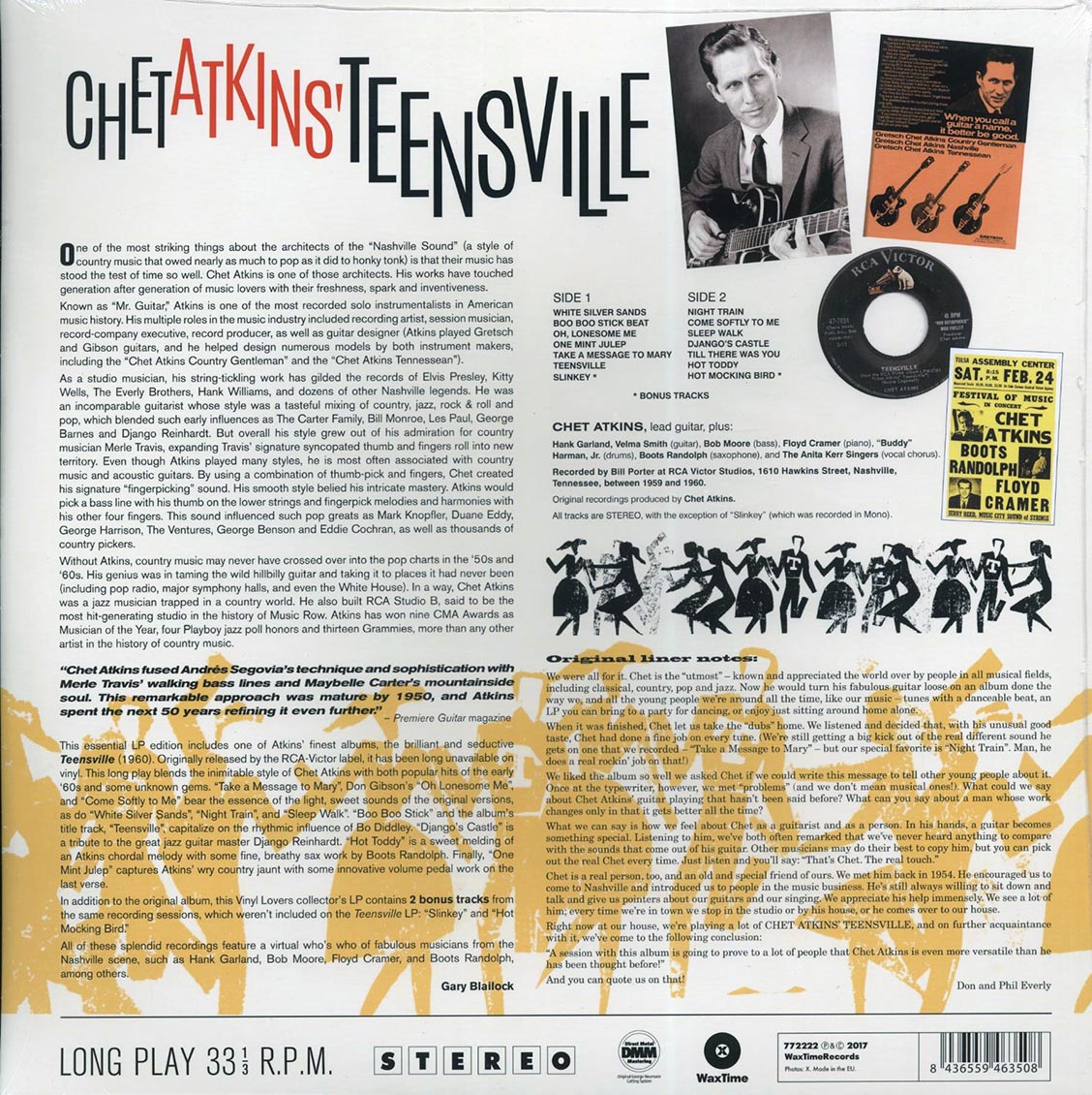 Chet Atkins - Teensville (+2 bonus tracks) (ltd. ed.) (180g) Vinyl Record