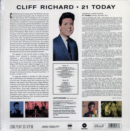 Cliff Richard - 21 Today (ltd. ed.) (180g) (High-Def VV) Vinyl Record