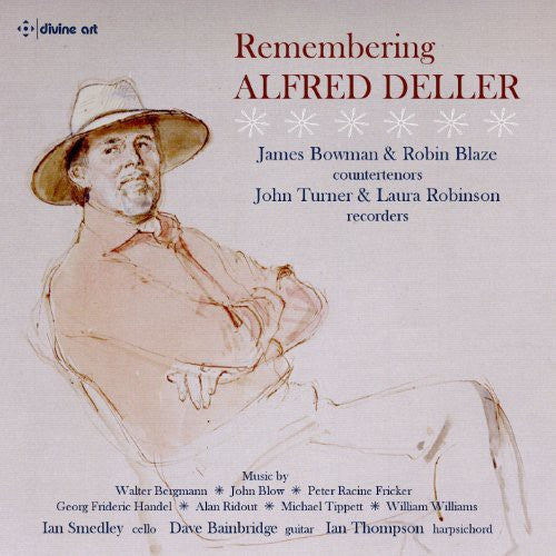 the album cover for Bergmann / Tippett / Ridout - Remembering Alfred Deller