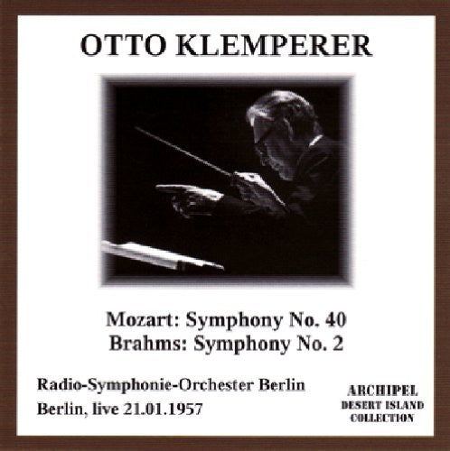 Mozart / Brahms / Klemperer - Symphony 40 & 2 - Music CD