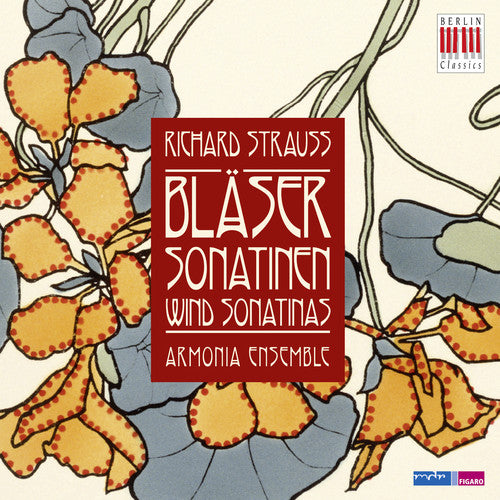 the album cover for Strauss - Blasersonatinen