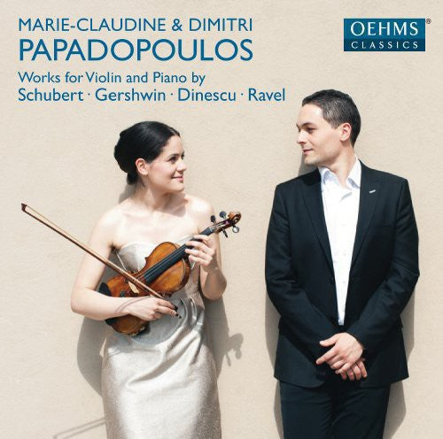 the album cover for Marie-Claudine Papadopoulos - Works for Violin & Piano