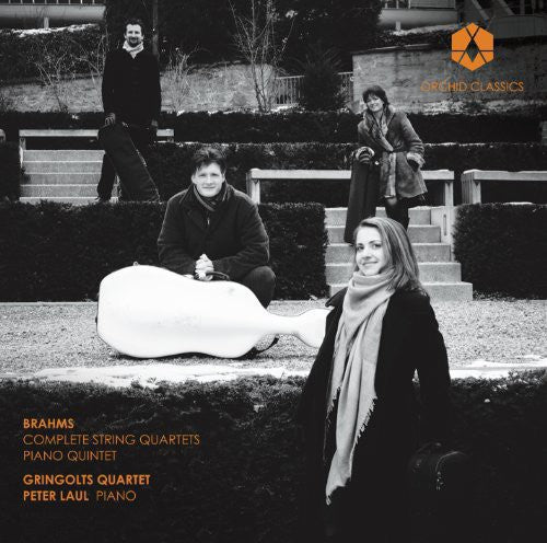 the album cover for Brahms - Comp String Quartets & Piano Quintet