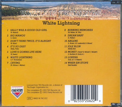 Waylon Jennings White Lightning Music CD