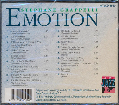Stephane Grappelli - Emotion Music CD