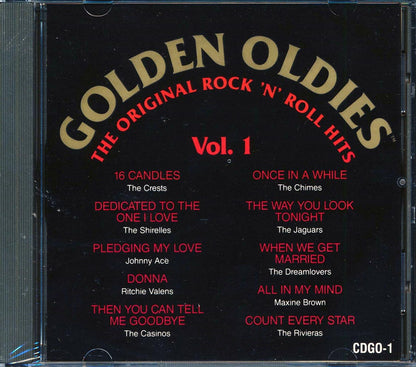 Ritchie Valens, The Crests, Johnny Ace, Etc. - Golden Oldies: The Original Rock N Roll Hits Volume 1 Music CD