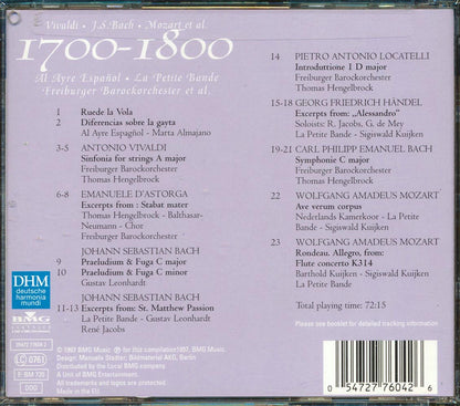 Vivaldi, Bach, Mozart, Et Al - Century Classics V: 1700-1800 (23 tracks) Music CD