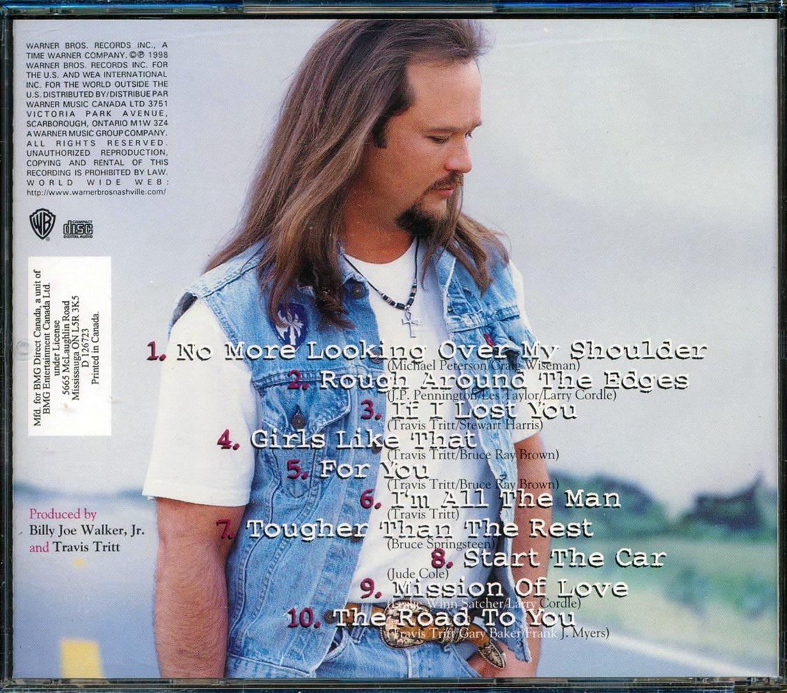 Travis Tritt - No More Looking Over My Shoulder Music CD