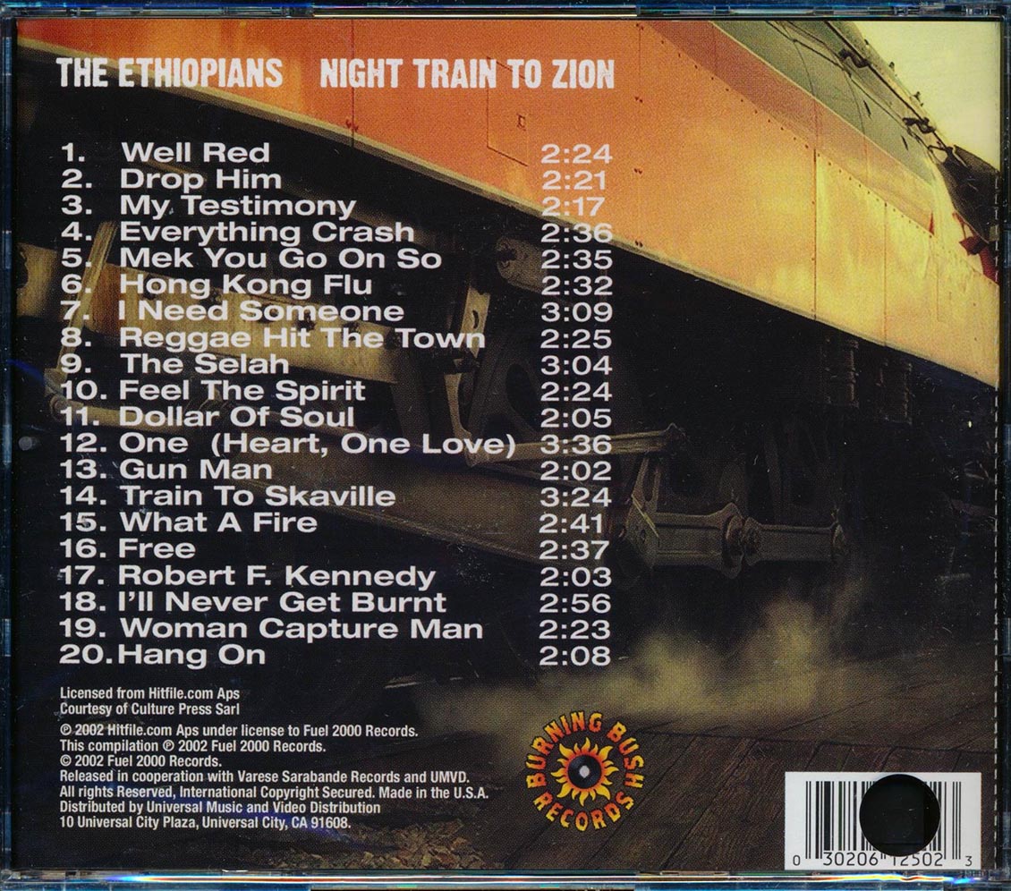 The Ethiopians - Night Train To Zion (20 tracks) (marked/ltd stock) Music CD