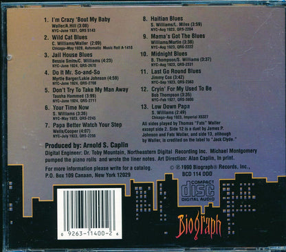 Fats Waller - Low Down Papa Music CD
