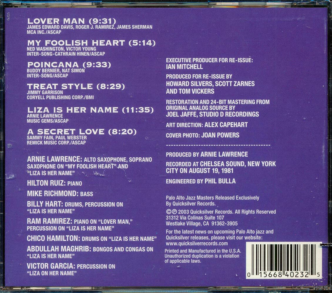 Arnie Lawrence - Renewal (marked/ltd stock) Music CD