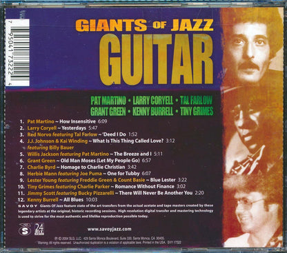 Pat Martino, Larry Coryell, Tal Farlow, Etc. - Giants Of Jazz: Guitar Music CD