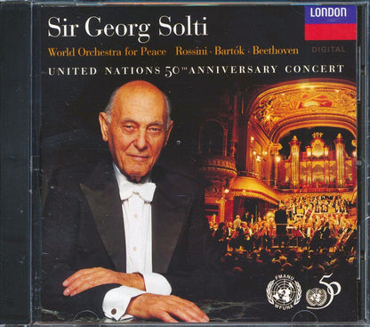 Sir Georg Solti - World Orchestra For Peace: Rossini, Bartok, Beethoven, United Nations 50th Anniversary Concert (marked/ltd stock) Music CD