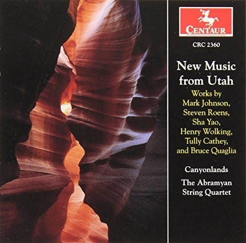 the album cover for Cathey / Johnson / Roens / Abramyan String Quartet - New Music from Utah