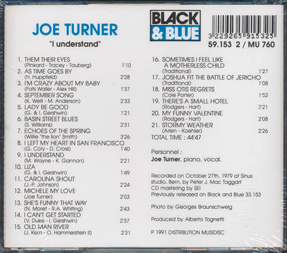 Joe Turner - I Understand (21 tracks) Music CD