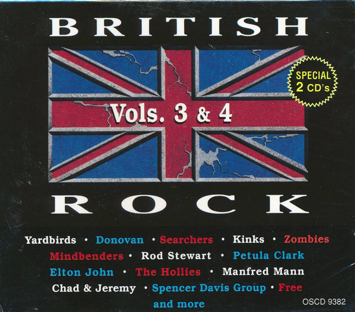 Rod Stewart The Zombies Manfred Mann The Kinks Etc British Rock Volumes 3 & 4 20 tracks 2xCD Music CD