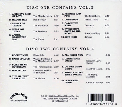 Rod Stewart The Zombies Manfred Mann The Kinks Etc British Rock Volumes 3 & 4 20 tracks 2xCD Music CD