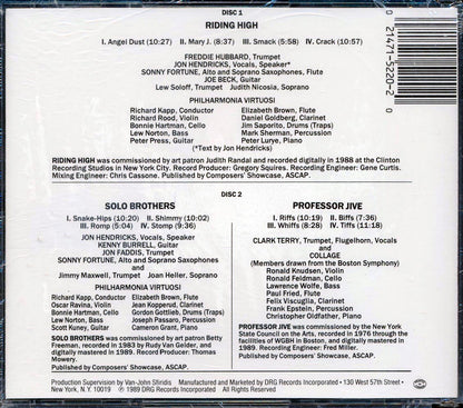 Freddie Hubbard & Friends - Riding High + Solo Brothers + Professor Jive (2xCD) Music CD