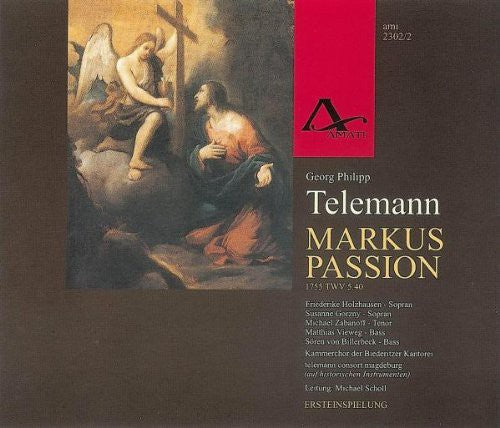 the album cover for Telemann / Holzhausen / Gorzny / Zabanoff / Vieweg - Markus-Passion