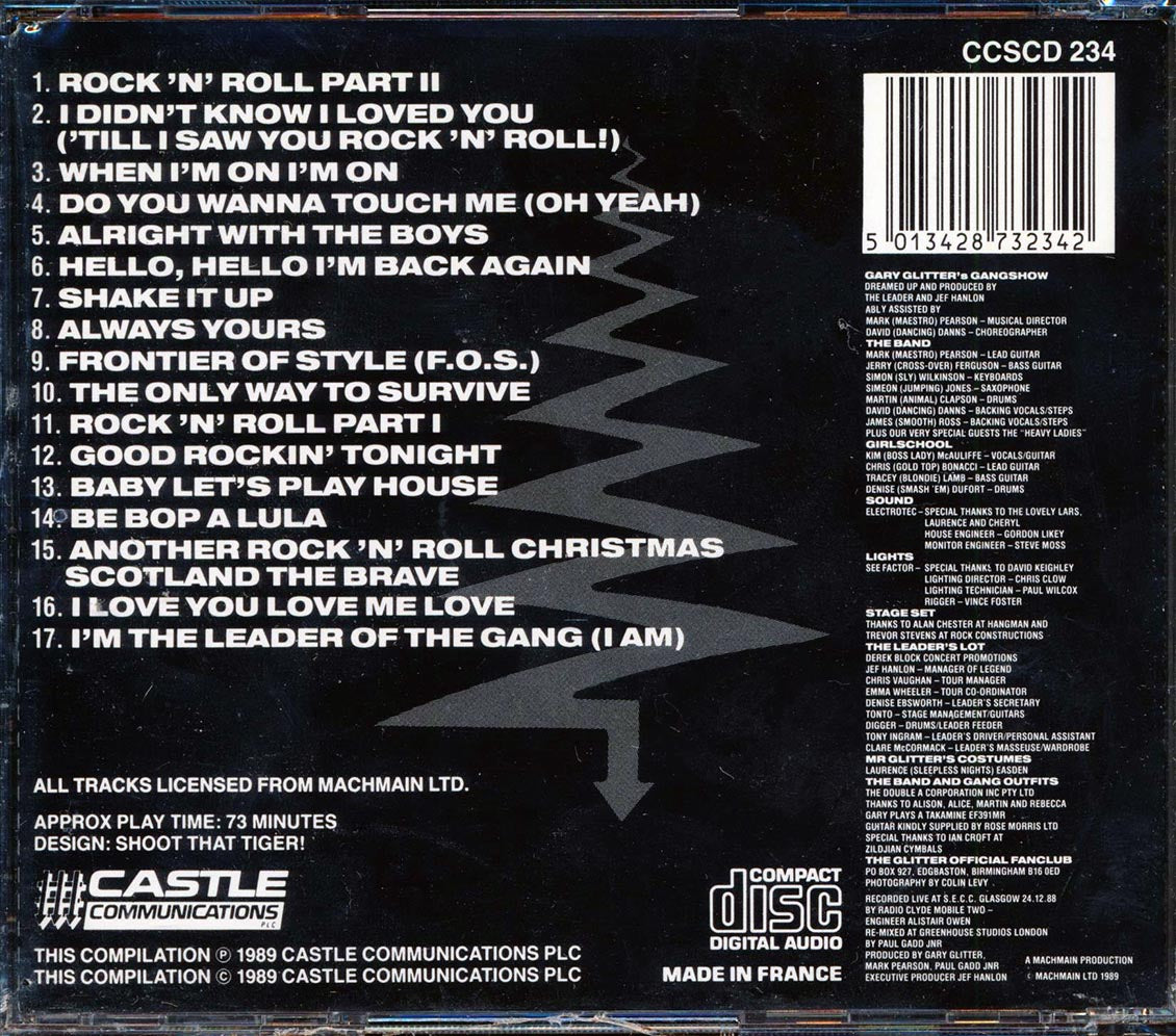 Gary Glitter's Gangshow - The Gang, The Band, The Leader Music CD
