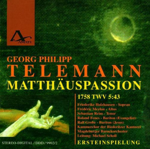 Telemann / Holzhausen - Matthaus-passion (1758) - Music CD