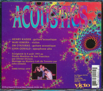 Henry Kaiser, Mari Kimura, Jim O'Rourke, John Oswald - Acoustics Music CD