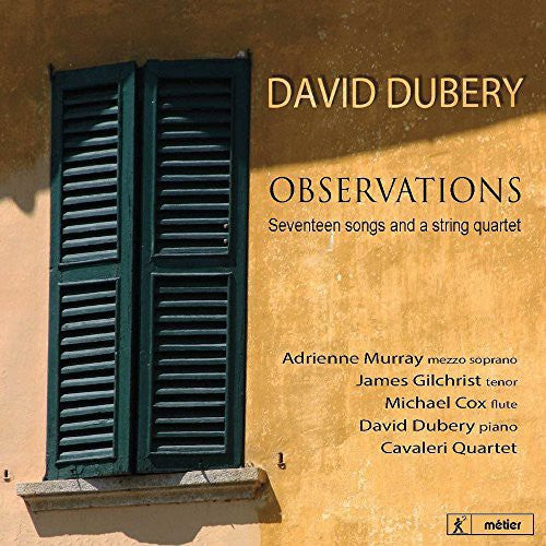 Dubery - Observations-17 Songs & A Str Qrt - Music CD